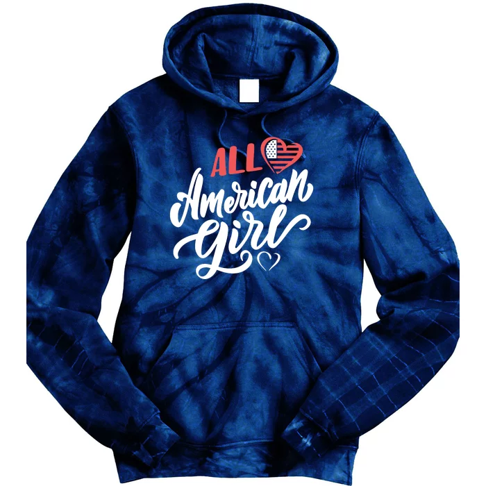 All American Girl | 4th Of July Family Outfits Tie Dye Hoodie