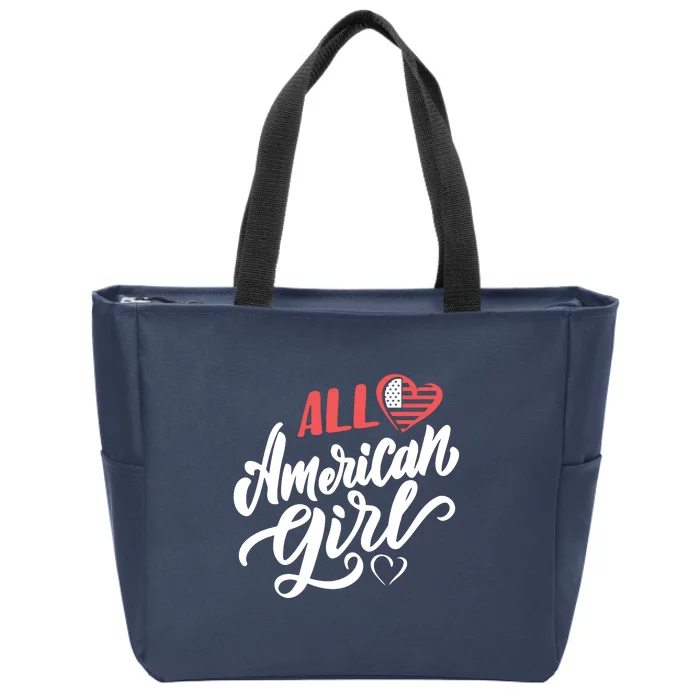 All American Girl | 4th Of July Family Outfits Zip Tote Bag