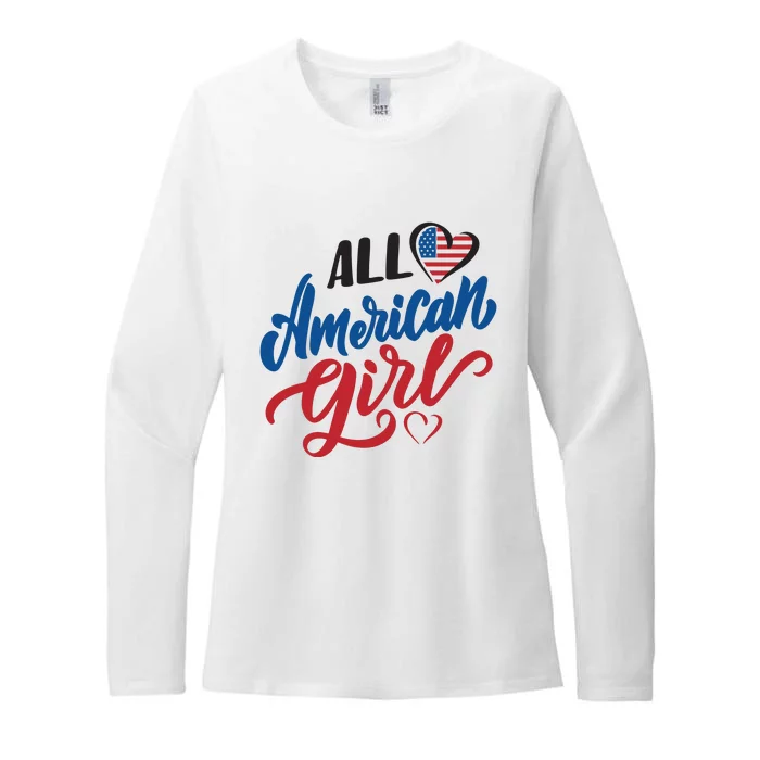 All American Girl | 4th Of July Family Outfits Womens CVC Long Sleeve Shirt