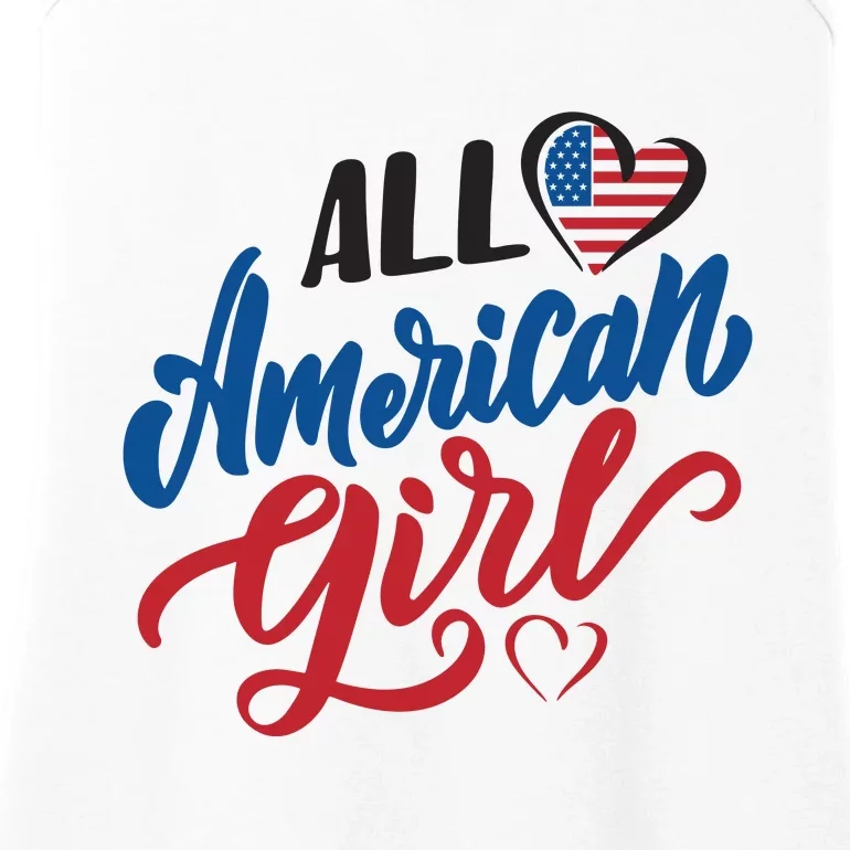 All American Girl | 4th Of July Family Outfits Ladies Essential Tank