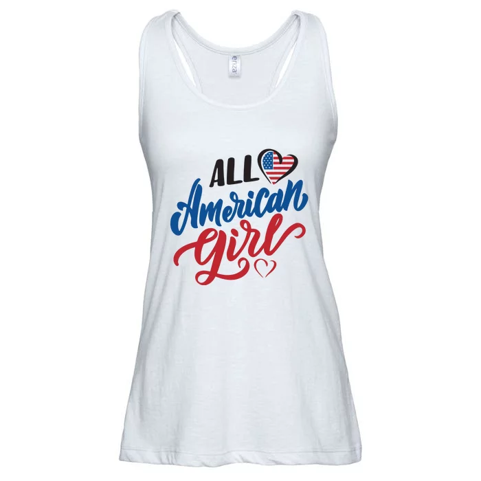 All American Girl | 4th Of July Family Outfits Ladies Essential Flowy Tank