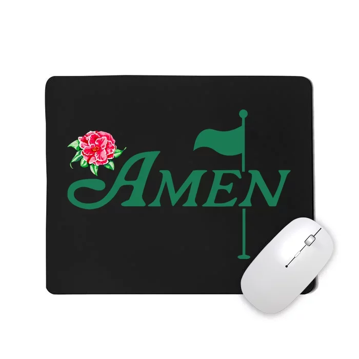 Amen Azalea Golf Masters Floral Golfing Enthusiast Design Mousepad