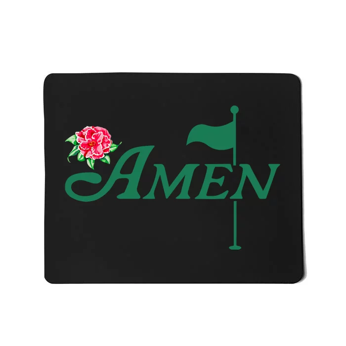 Amen Azalea Golf Masters Floral Golfing Enthusiast Design Mousepad