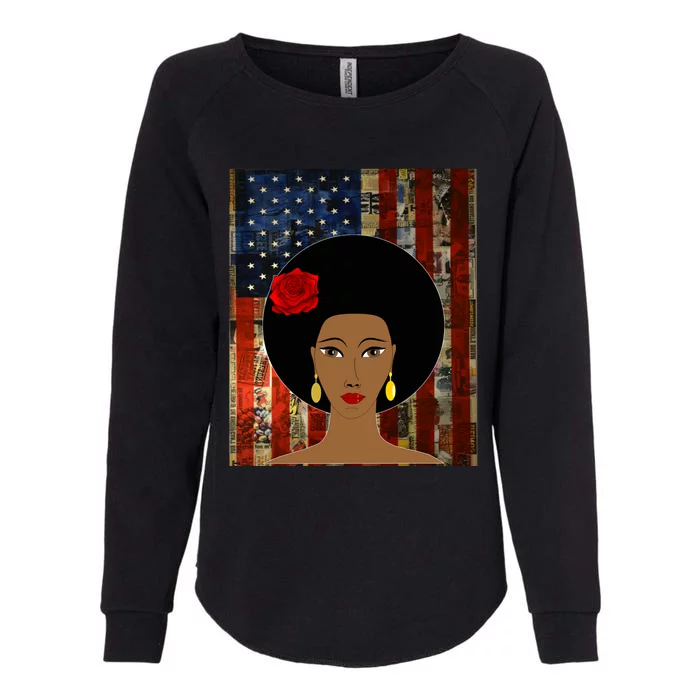 African American Gift Womens California Wash Sweatshirt