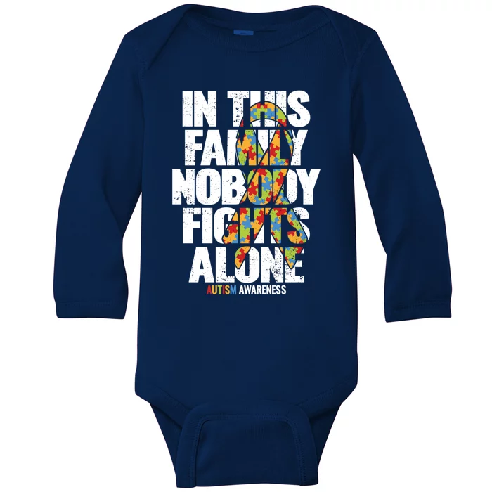 Autism Awareness Gift Family Support Mom Autism Awareness Cute Gift Baby Long Sleeve Bodysuit