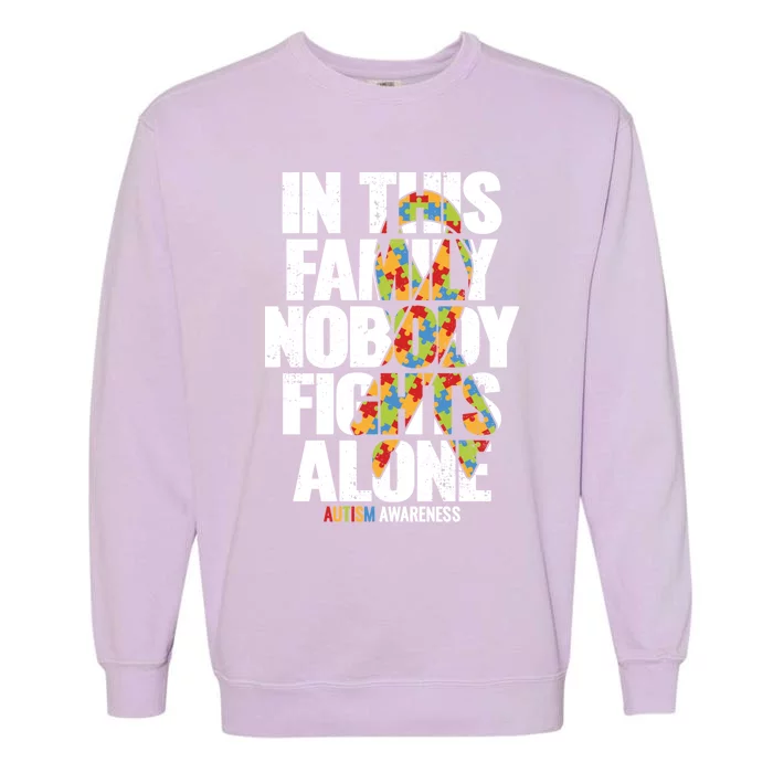 Autism Awareness Gift Family Support Mom Autism Awareness Cute Gift Garment-Dyed Sweatshirt