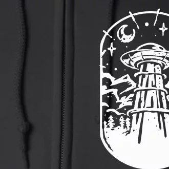 Alien Astronomy Get In Loser Ufo Alien Full Zip Hoodie