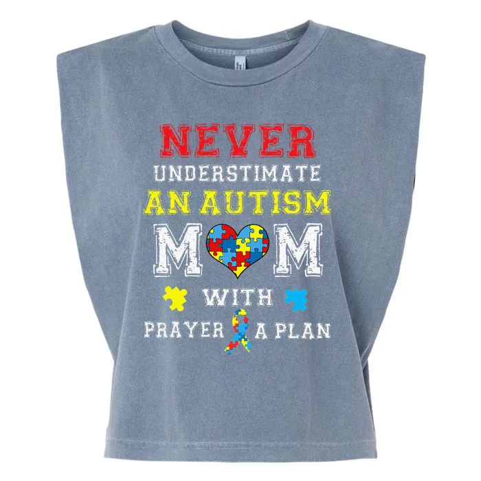 Autism Awareness Gift For Autism MOM Support Garment-Dyed Women's Muscle Tee