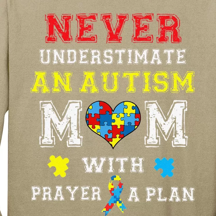 Autism Awareness Gift For Autism MOM Support Tall Long Sleeve T-Shirt