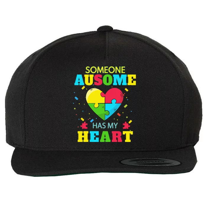 Autism Awareness Gift For Autism Spectrum Disorder Wool Snapback Cap