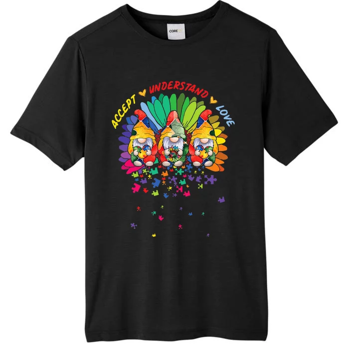 Autism Awareness Gnomes Puzzle Kindness ChromaSoft Performance T-Shirt