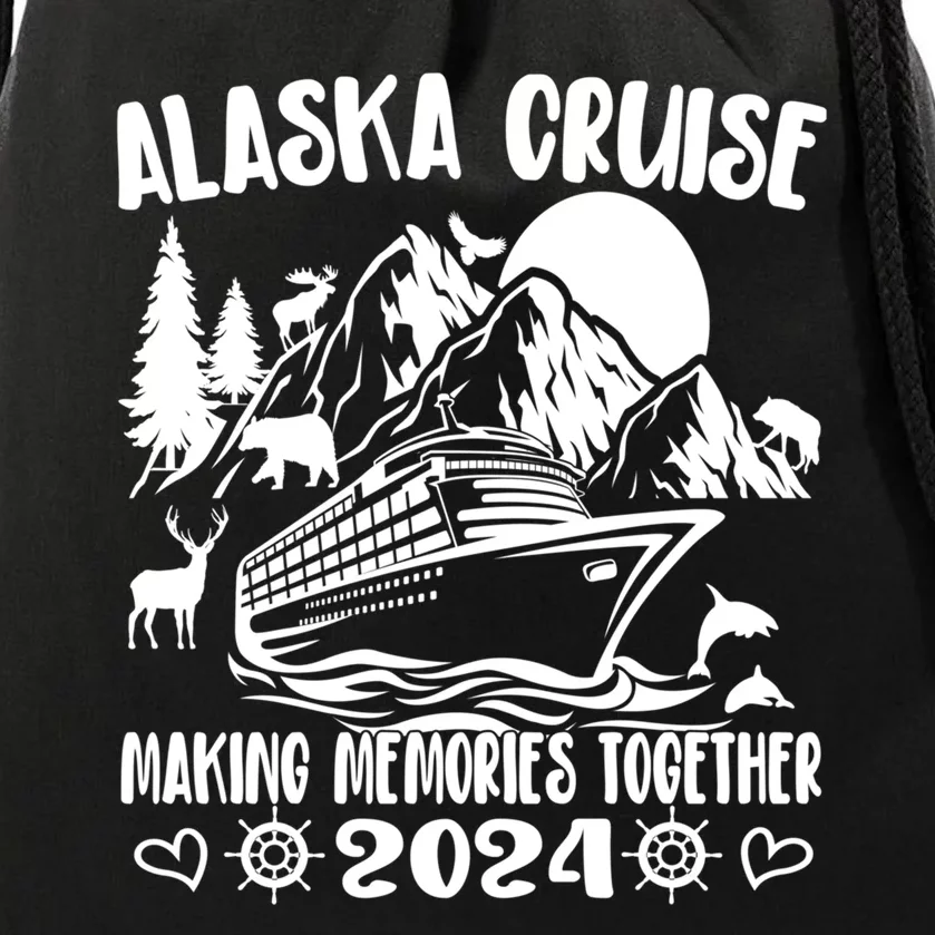 Alaskan Animals Gift Family Cruise 2024 Drawstring Bag