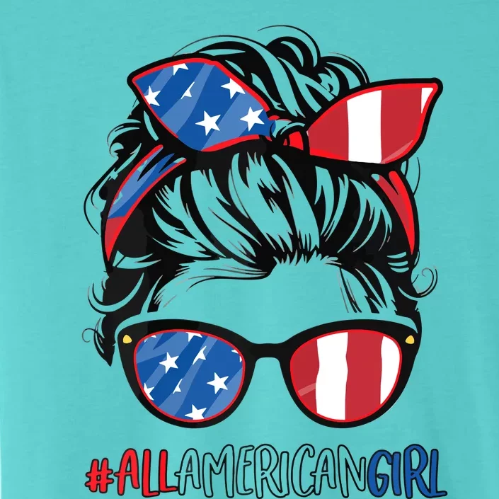 All American Girls 4th Of July Bleached Shirts Daughter USA ChromaSoft Performance T-Shirt