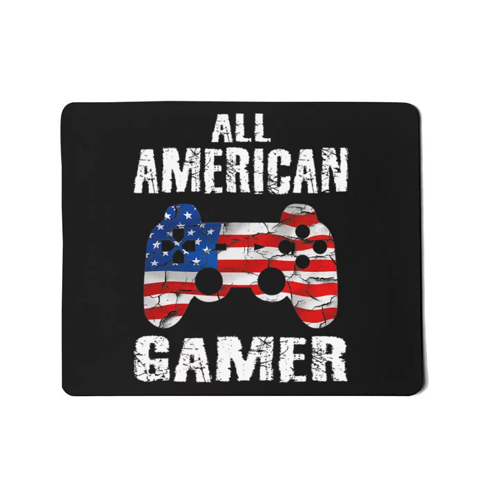 All American Gamer 4th Of July Video Games Mousepad