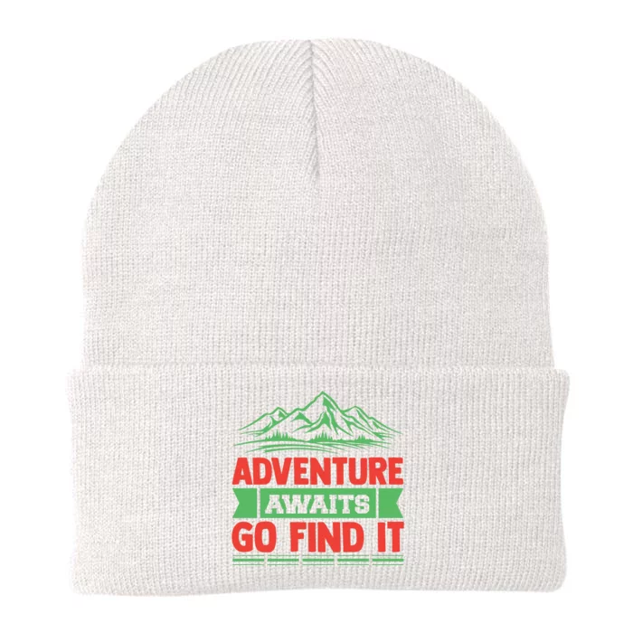 Adventure Awaits Go Find It Knit Cap Winter Beanie