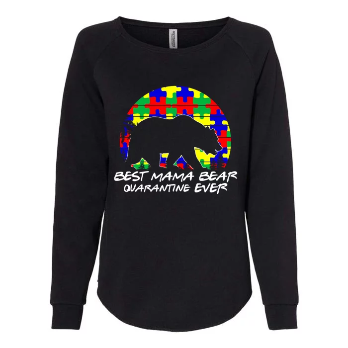 Autism Awareness Gift For Best Mama Bear Mom In Quarantine Gift Womens California Wash Sweatshirt