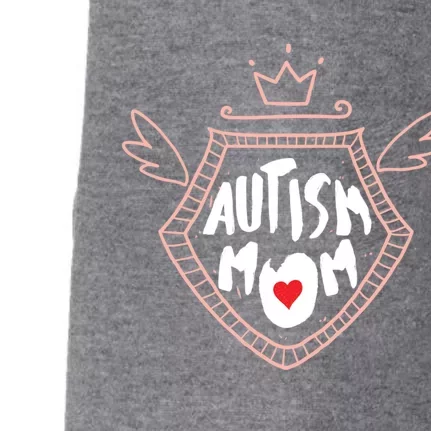 Autism Awareness Gift For Mom Mommy Mama 'S Gift Doggie 3-End Fleece Hoodie