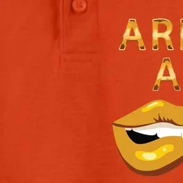 Aries Af Gold Sexy Lip Birthday Dry Zone Grid Performance Polo