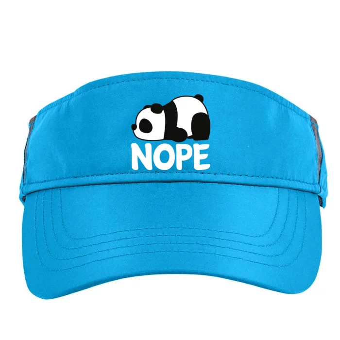 Adorable Animal Graphic Tired Sleeping Nope Cute Panda Bear Adult Drive Performance Visor