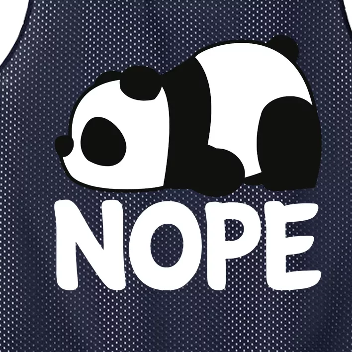 Adorable Animal Graphic Tired Sleeping Nope Cute Panda Bear Mesh Reversible Basketball Jersey Tank