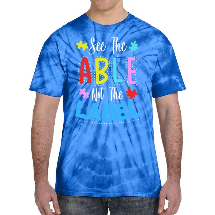 Autism Awareness Gift Autism Gift Disability Support Sped Gift Tie-Dye T-Shirt