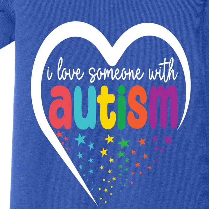 Autism Awareness Gift I Love Someone With Autism Gift Baby Bodysuit