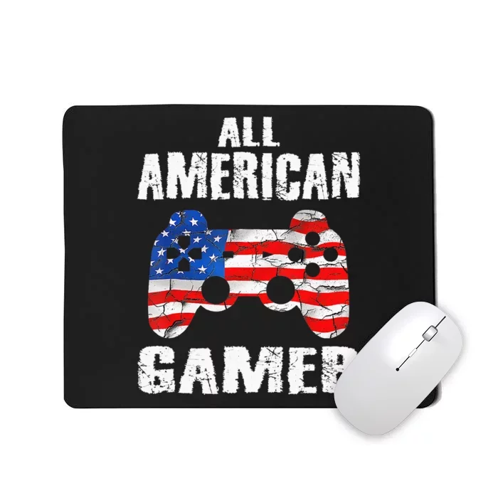 All American Gamer 4Th Of July Video Games Mousepad