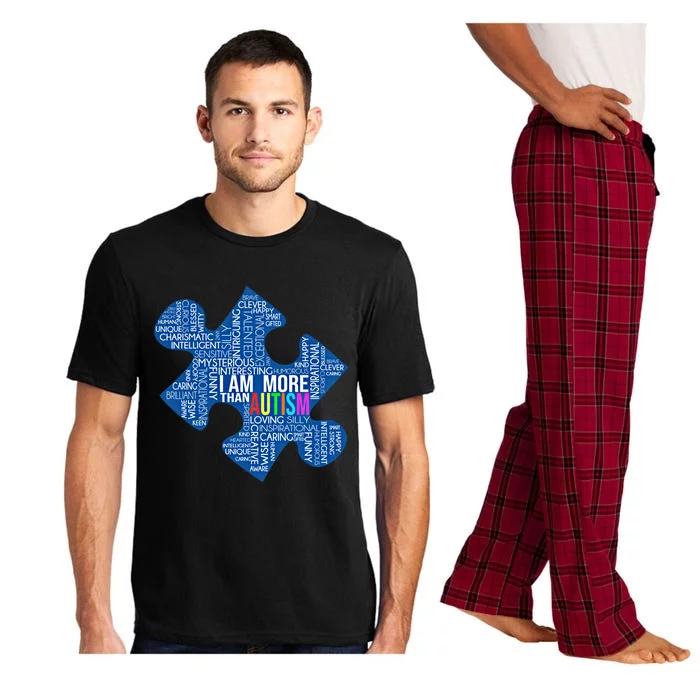 Autism Awareness Gift I Am More Than Autism Puzzle Gift Pajama Set