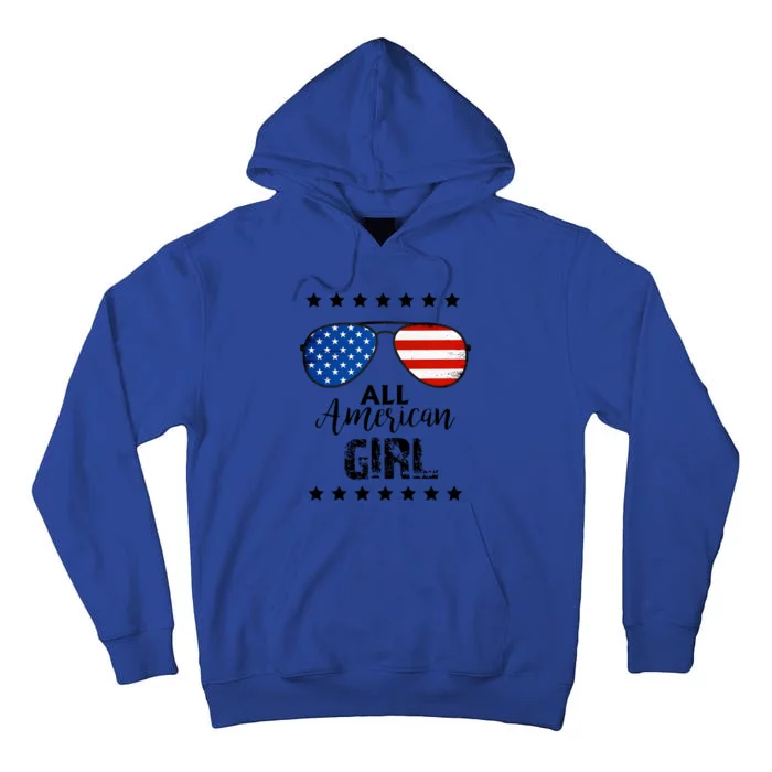 All American Girl 4th Of July Family Matching Tall Hoodie