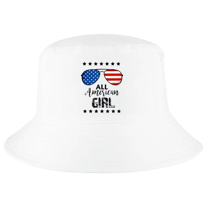 All American Girl 4th Of July Family Matching Cool Comfort Performance Bucket Hat