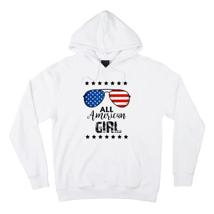 All American Girl 4th Of July Family Matching Hoodie