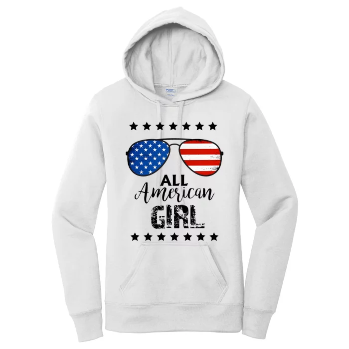 All American Girl 4th Of July Family Matching Women's Pullover Hoodie