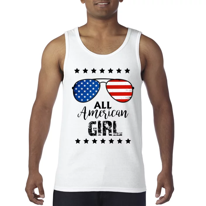 All American Girl 4th Of July Family Matching Tank Top