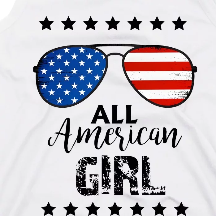 All American Girl 4th Of July Family Matching Tank Top