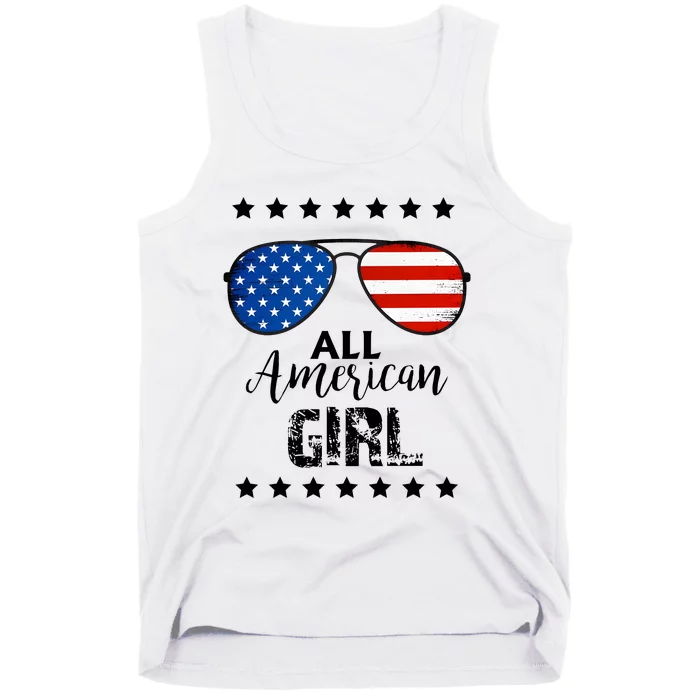 All American Girl 4th Of July Family Matching Tank Top