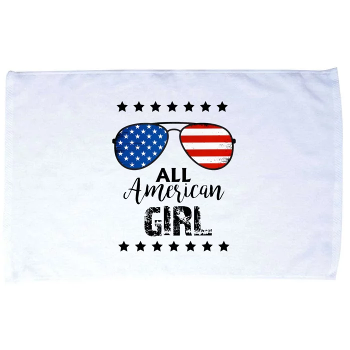 All American Girl 4th Of July Family Matching Microfiber Hand Towel