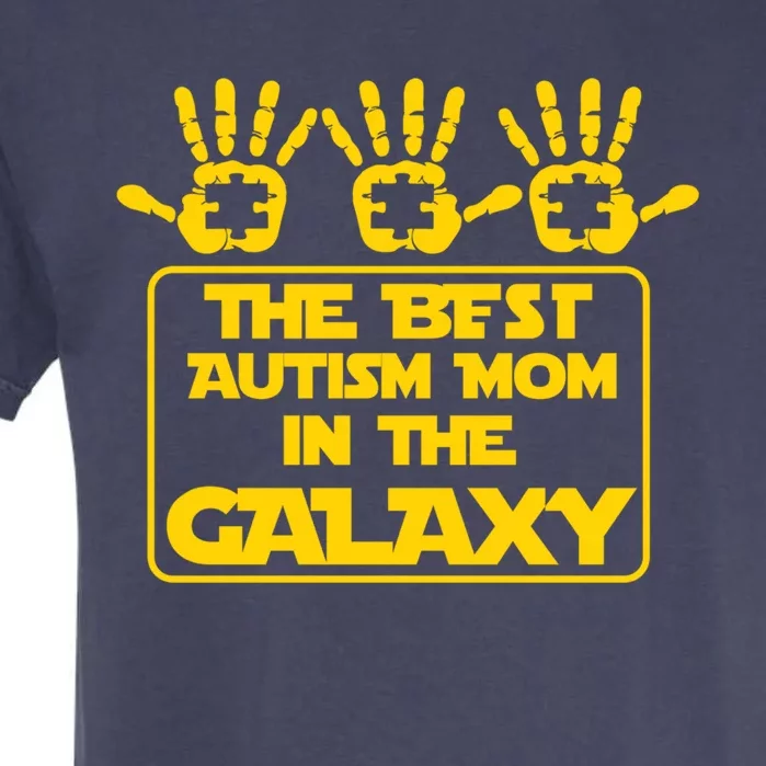 Autism Awareness Gift For Best In The Galaxy Autism Mom Funny Gift Garment-Dyed Heavyweight T-Shirt