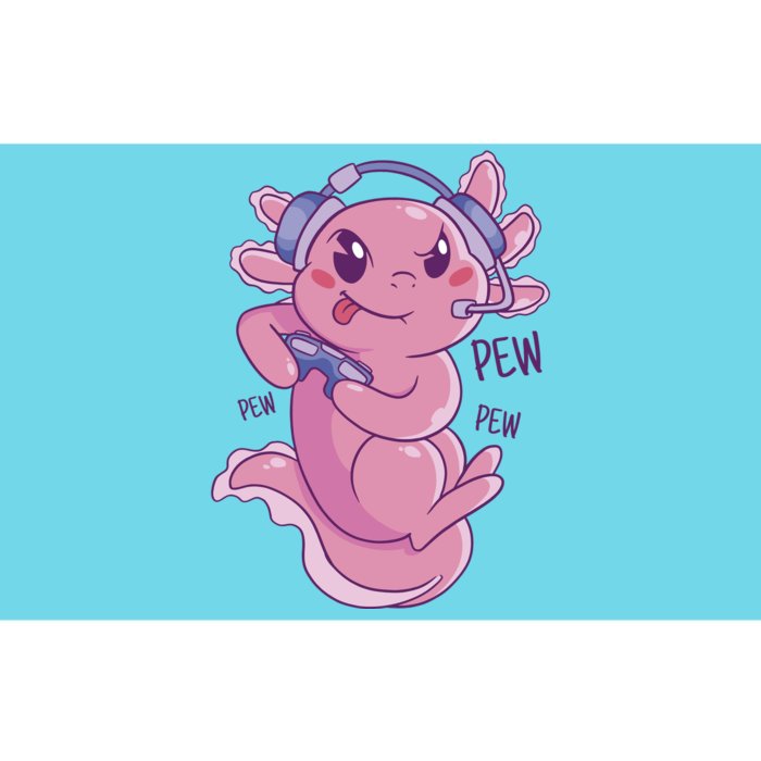 Axolotl Animal Gamer Cute Bumper Sticker