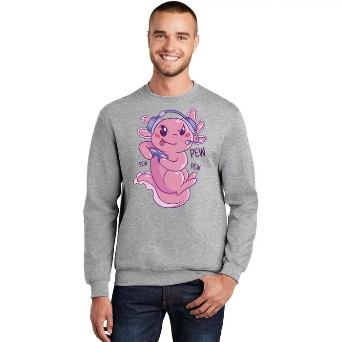 Axolotl Animal Gamer Cute Tall Sweatshirt