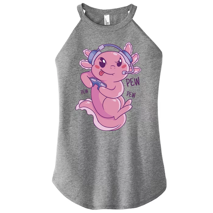 Axolotl Animal Gamer Cute Women’s Perfect Tri Rocker Tank