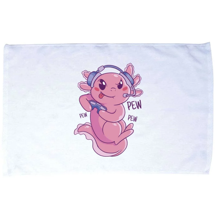 Axolotl Animal Gamer Cute Microfiber Hand Towel