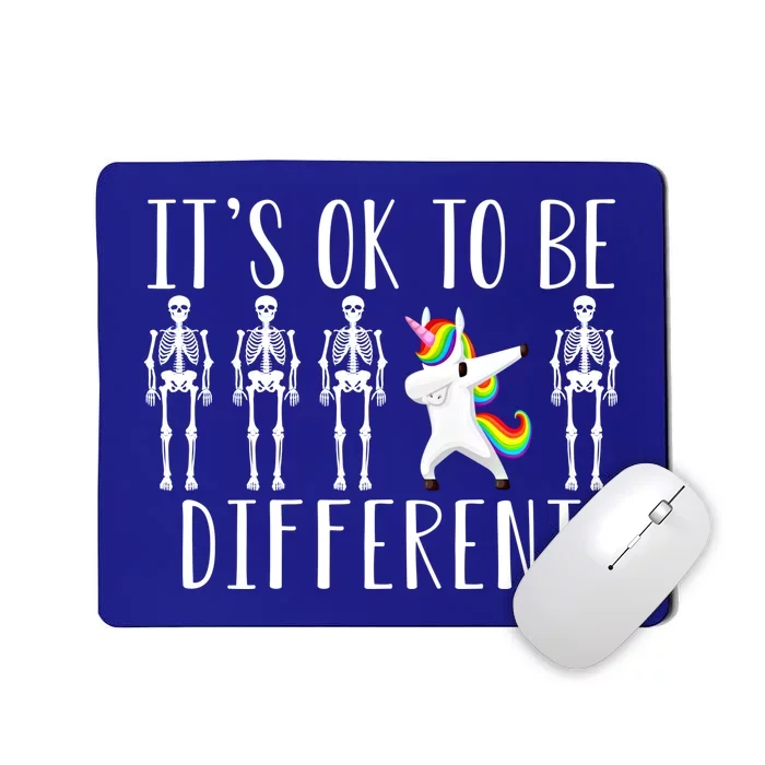 Autism Awareness Gift Its Ok To Be Different Unicorn Autism Gift Mousepad