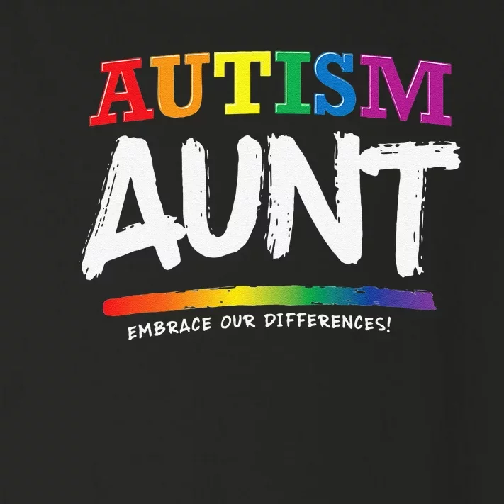 Autism Awareness Gift For Aunt, Autistic Support Idea Toddler Long Sleeve Shirt