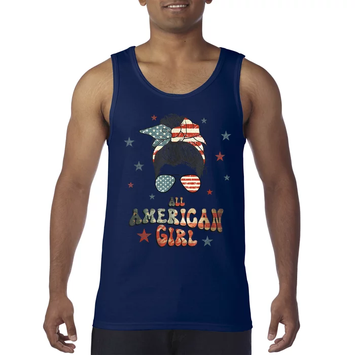 All American Girl 4th Of July Patriotic Tank Top