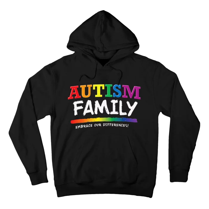 Autism Awareness Gift For Family Rainbow Graphic Hoodie