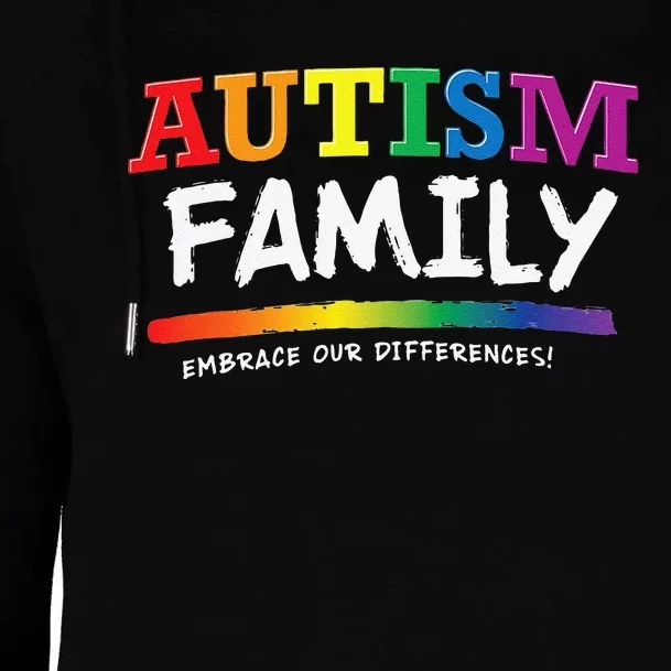 Autism Awareness Gift For Family Rainbow Graphic Womens Funnel Neck Pullover Hood