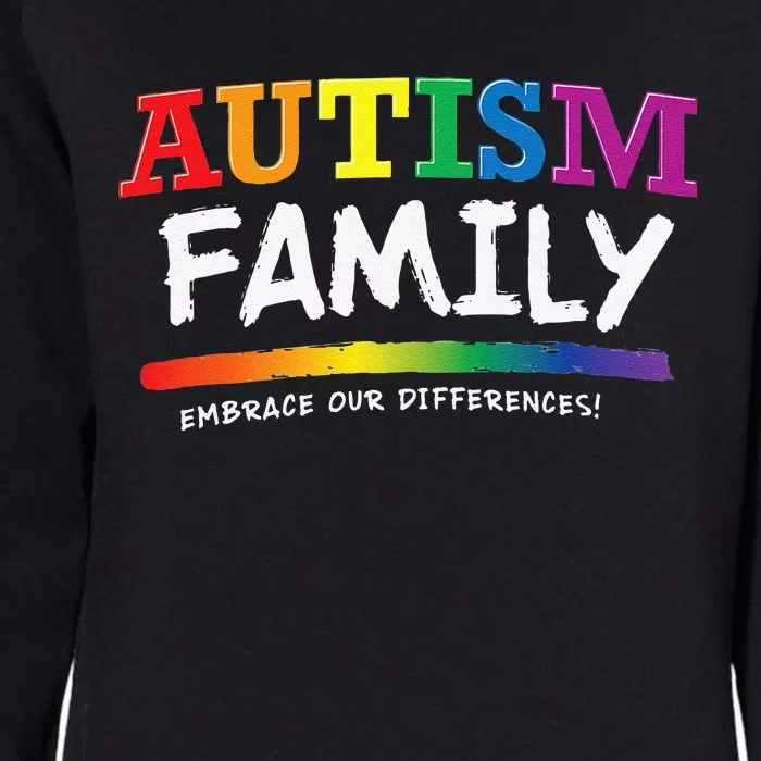 Autism Awareness Gift For Family Rainbow Graphic Womens California Wash Sweatshirt