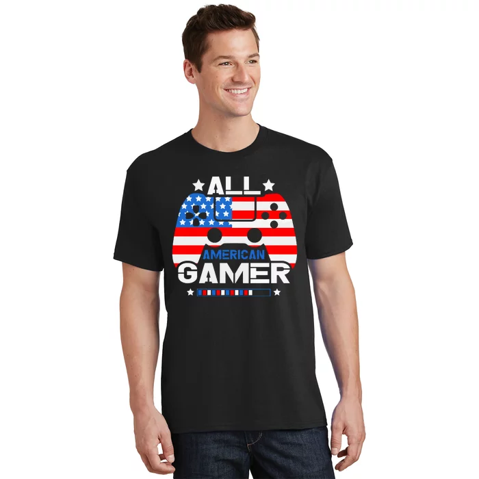 All American Gamer 4th Of July Boy T-Shirt