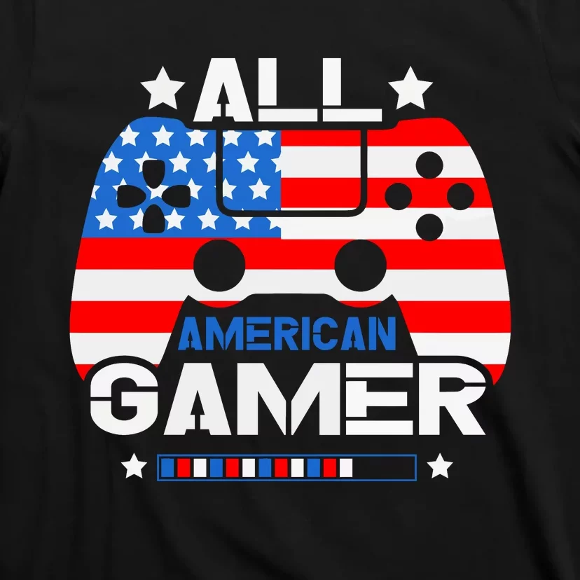 All American Gamer 4th Of July Boy T-Shirt