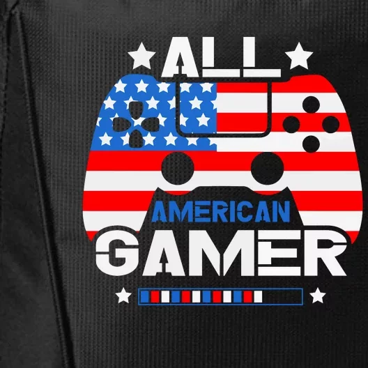 All American Gamer 4th Of July Boy City Backpack